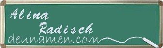 Alina Radisch Visitenkarte
